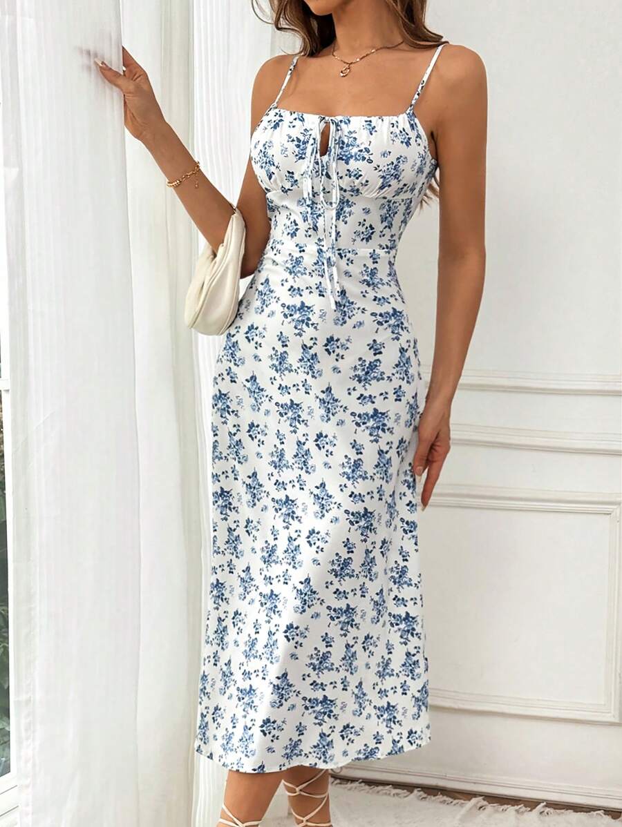 Robe Longue Blanche Fleurie